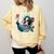 Boston Terrier Selfie Statue Of Liberty 4th Of July American Comfort Colors Sweatshirt Butter