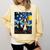 Boston Terrier Starry Night Van Gogh Art Comfort Colors Sweatshirt Butter