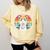 Boston Terrier UFO Alien Boston Terrier Dog Mom Dad Comfort Colors Sweatshirt Butter