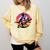 Boston Terrier Wearing A Cowboy Hat On T-Rex Comfort Colors Sweatshirt Butter
