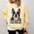 Boston Terrier Will Find And Lick You Bostie Mom Comfort Colors Sweatshirt Butter