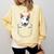 Bull Terrier Pocket Bull Terrier Peeking Out Pocket Comfort Colors Sweatshirt Butter