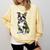 Camo Boston Terrier Pet Owner Camouflage Dog Lover Comfort Colors Sweatshirt Butter
