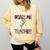You Can't Scare Me I'm A Teacher Halloween Costume Comfort Colors Sweatshirt Butter