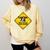 Caution Sign Boston Terrier Dog Bostie Puppy Comfort Colors Sweatshirt Butter