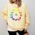 Chicken Themed Color Wheel Educational Art Teacher Artist Men Women Girls Kids Comfort Colors Sweatshirt Butter
