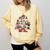 Christmas Library Tree Love Reading Books Nerd Teacher Comfort Colors Sweatshirt Butter