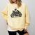 Cool Boston Terrier Riding a Motorcycle Biker Dog Lover For Men Women Kids Comfort Colors Sweatshirt Butter