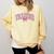 Coquette Bow Back To School First Day Teacher Comfort Colors Sweatshirt Butter