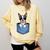 Cute Pocket Boston Terrier Lover Dog Mom Comfort Colors Sweatshirt Butter