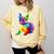 Dog Lover Boston Terrier Dog Colorful Boston Terrier Men Women Kids Comfort Colors Sweatshirt Butter