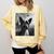 Dog Mom Dad Alien Selfie Boston Terrier UFO For Men Women Comfort Colors Sweatshirt Butter