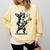 Dog Playing Guitar Singing Boston Terrier For Men Women Girls Kids Comfort Colors Sweatshirt Butter