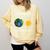 Earth Rotation Earth Day Science Teacher Kids Women Comfort Colors Sweatshirt Butter