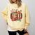Fall Book Pumpkin Retro Reading Halloween Teacher Comfort Colors Sweatshirt Butter