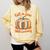 Fall In Love With Learning Book Lover Autumn Pumpkin Teacher Comfort Colors Sweatshirt Butter