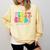 First Grade Team Teacher Back To School 1st Grade Squad Kids Comfort Colors Sweatshirt Butter