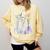 Flowers Test Tube Chemistry Student Science Teacher Women Comfort Colors Sweatshirt Butter