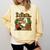 Ghost Library Reading Books Halloween Librarian Teacher Comfort Colors Sweatshirt Butter