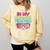 In My Glowing Teacher Era Groovy Colorful Bright Comfort Colors Sweatshirt Butter In My Glowing Teacher Era Groovy Colorful Bright Comfort Colors Sweatshirt Butter