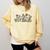 Groovy Tiny Human Tamer Floral Kindergarten Teacher Comfort Colors Sweatshirt Butter