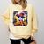 Halloween Boston Terrier Dog Breed With Jack O' Lantern Art Comfort Colors Sweatshirt Butter