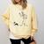 Halloween Boston Terrier And Skeleton Comfort Colors Sweatshirt Butter