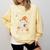 Halloween Teacher Shirts Women School Trick Or Teach Groovy Comfort Colors Sweatshirt Butter