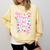 Happy Dot Day Bow Coquette For Teacher Girls Comfort Colors Sweatshirt Butter