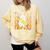 Happy Fri-Yay Friday Lovers Groovy Teacher Life Halloween Comfort Colors Sweatshirt Butter