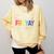 Happy Fri Yay Teacher Friday For Men Women Comfort Colors Sweatshirt Butter