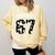 Haunted By 6 7 67 Six Seven Halloween Teacher Mom Comfort Colors Sweatshirt Butter