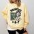 Haunted 67 Skeleton Math Teacher Halloween Costume Math Pun Comfort Colors Sweatshirt Butter