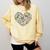 Heart Shape Art Teacher And Painting Sketching Artist Comfort Colors Sweatshirt Butter