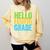 Hello Fourth Grade Shirt 4th Grade Boy Girl Student Teacher Comfort Colors Sweatshirt Butter