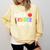 Hello Kindergarten Team Kinder Back To School Teacher Kids Comfort Colors Sweatshirt Butter