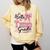 Hello Third Grade First Day Of School Coquette Teacher Girl Comfort Colors Sweatshirt Butter
