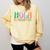 Hola Estudiantes Maestra Back To School Spanish Teacher Comfort Colors Sweatshirt Butter