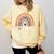 IA Crew Instructional Assistant Rainbow Teachers Aide Comfort Colors Sweatshirt Butter