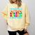 THE INFLUENCE OF A GREAT TEACHER IS NEVER ERASED Teaching For Men Women Girls Kids Comfort Colors Sweatshirt Butter