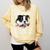 Just a Woman Who Loves Her Boston Terrier Cute Dog Mom Comfort Colors Sweatshirt Butter