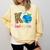 K Is For Kindergarten Teacher Tie Dye Back To School Kinder For Men Women Girls Kids Comfort Colors Sweatshirt Butter