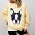 Kids Boston Terrier Dog For Women And Girls Comfort Colors Sweatshirt Butter