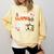 Llama Learning Teachers Students Alpaca Lover Back To School Comfort Colors Sweatshirt Butter