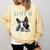 Love Is Boston Terrier Bostie Comfort Colors Sweatshirt Butter