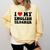 I Love My English Teacher Heart English Language Teachers For Men Women Kids Comfort Colors Sweatshirt Butter