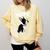 Love NOPE Boston Terrier Dog Lover Comfort Colors Sweatshirt Butter