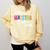 Maestra Fabulosa Bilingual Spanish Espanol Teacher School Comfort Colors Sweatshirt Butter