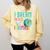 Multilingual Teacher In Dos Idiomas Linguist Language Comfort Colors Sweatshirt Butter