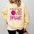 In October We Wear Pink Love Teacher Breast Cancer Awareness Comfort Colors Sweatshirt Butter